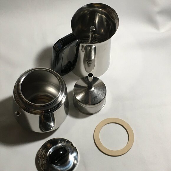 AMC Art Design Mocca Pot Espresso Stovetop Espresso Maker 6 Cups - Picture 7 of 8